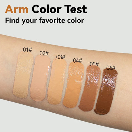 Face Foundation Cream Waterproof Long-Lasting Oil-Control Matte BB Cream Concealer Liquid Full Coverage Base Professional Makeup