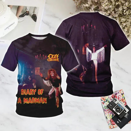 Rock Band OZZY OSBOURNE 3d Printing Tshirt Men Women Fashion T-shirt Hip Hop Tops Tees Kids T shirt Heavy Metal Top