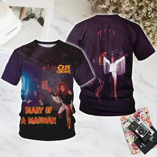 Rock Band OZZY OSBOURNE 3d Printing Tshirt Men Women Fashion T-shirt Hip Hop Tops Tees Kids T shirt Heavy Metal Top