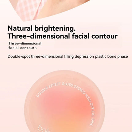 Matte Brightening Skin Tone Plate Double EffecCombination High Gloss Powder Blusher Facial Repair Multi-purpose Brighten Makeup