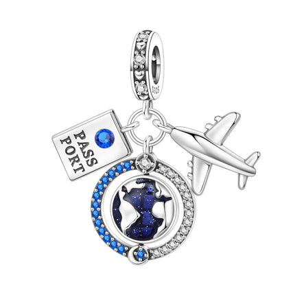 S925 Sterling Silver Charm Bead Angel Prayer Travel Memorial Pendant Fine Birthday Gift Fit Bangle Bracelet Necklace DIY Jewelry