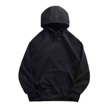 Autumn Winter Thicken Hoodies Fleece Warm Hoodie Men Women Casual Solid Color Sweatshirts Harajuku Long Sleeve Pullover Unisex