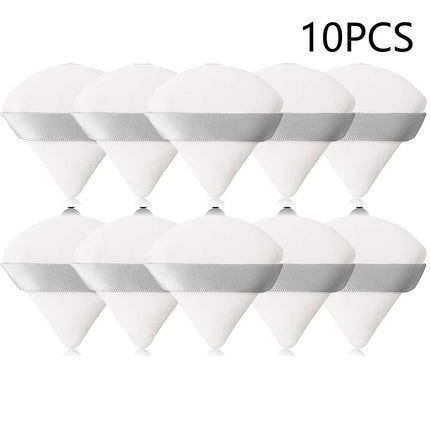 10PCS Puff Triangle Makeup Beauty Sponge Puff Triangle for Powder Makeup Blender Finger Puff Make Up Accessories Cosmetics PF03