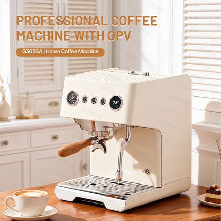 CAFOVO G3028A Semi-Automatic Espresso Machine OPV Adjustable Pressure Dual Pump Dual Boiler for Home Barista Cafe 220V