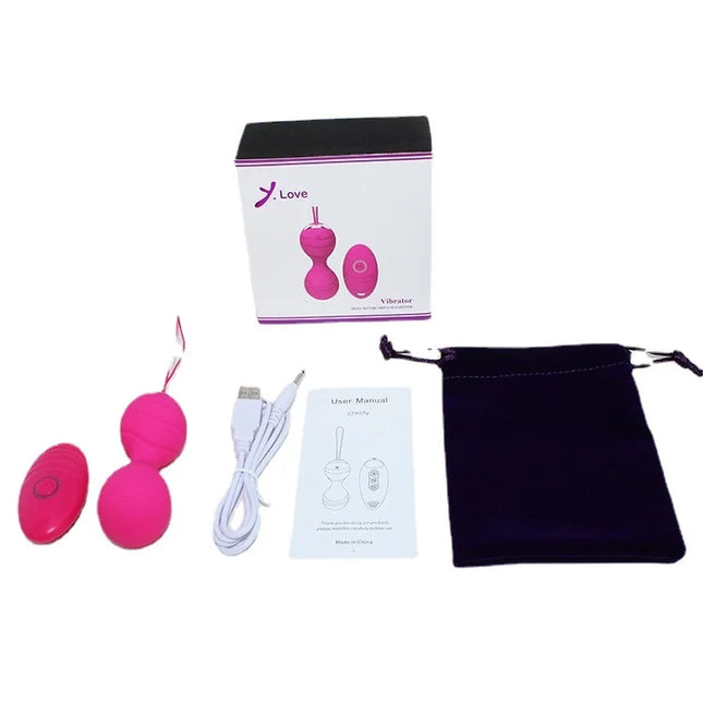 Female Shrinking Ball App Remote Control Jumping Egg USB Rechargeable Waterproof Kegel Ball Vibrator Adult Erotic Product Sextoy