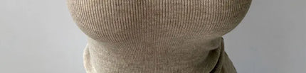Korean Sle Knitted Vest Women's Base Layer Tank Top Svel f High Collar Spring Autumn Winter Inner And Outer Wear