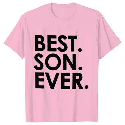 Family Matching Outfits Set Super Mom Dad Best Son Ever Funny Tee Shirt Lovely Birthday T-shirt Funny Family Party Graphic Tops