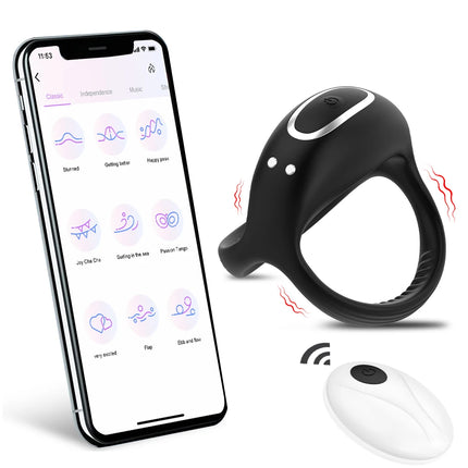 Vibrating Cock Ring for Men Silicone Penis Rings Intense Vibration Mens Vibrator Longer Harder Stronger Erection Adult Sex Toys