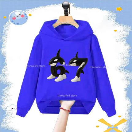 Autumn 67 Italian Brainrot Six Seven Digit Print Kid Fleece Sweatshirt Children's Hoodies Boys Girls Casual Fashion Sport Hooded