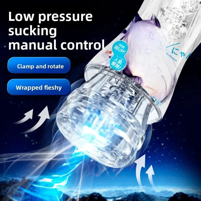 Male Masturbator Cup Vacuum Pocket Cup for Adults Sex Toys 18 Soft Pussy Masturbation Transparent Vagina Goods Endurance Exercise