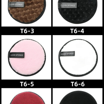 OGEYERO Reusable Makeup Remover Pads Cotton Wipes Microfiber Make Up Removal Sponge Cotton Cleaning Pads Tool