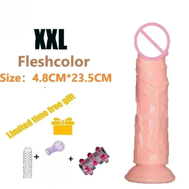 Dildos Sex Toys Dick Cheap Soft Female Vagina Clitoris Anal Masturbators Penis with Suction Cup 5 Colors Dildo Gode