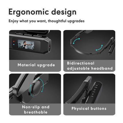 Portable Mini HD 2.7K/60FPS /60FPS Wearable Camera 110°Wide Angle Lens WiFi App Video Camcorder Head Mounted Sports Camera