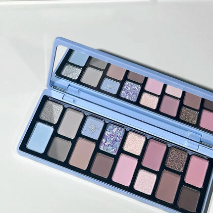 Qianyan Cheeryep 16 Color Eyeshadow Palette Glitter Chamelon Matte Pearlescent Flash Plate Cowherd Sequins