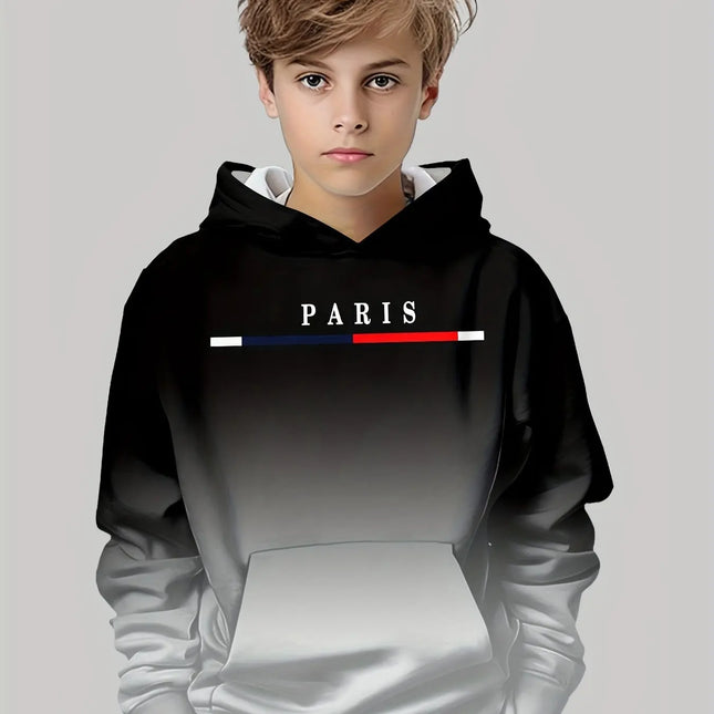 Kids Clothes Boys Hoodies Long Sleeve 3D Letter Print Children Spring Fall Clothes Casual Fashion Outdoor Child Girl Clothes Top