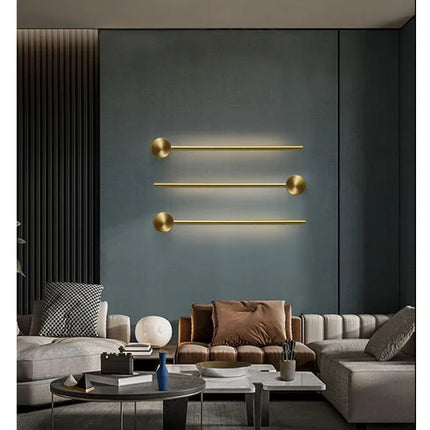 Nordic Art Design Minimalist Long Line Wall Lamps Modern Simple Living Room Home Decoration Luxury Hotel High-end Wall Light LED