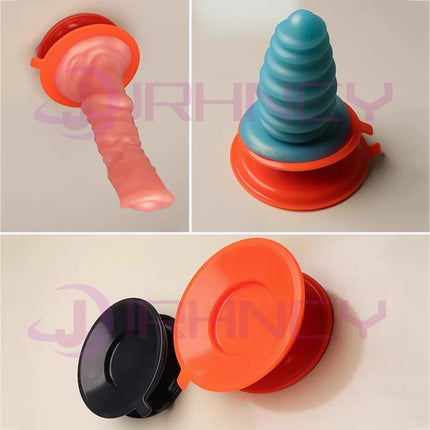 Strong Suction Cup For anal plug/Dildos silicone Suction Cup Adjustable Angle Dia 3.85 Inch Hands-Free Play sex toys Accessory
