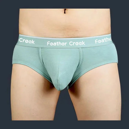 Large Pouch Men's Panties U Convex Front Pocket Flat Foot Triangle Sexy Shorts Fashionable Underwear for Men