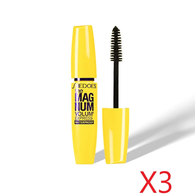 SHEDOES Yellow Mascara Waterproof Lengthening Curling Volumizing Natural Long-Lasting Smudge-Proof Eye Makeup Cosmetics