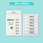 6Pcs White