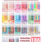 180 colors-186pcs