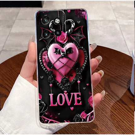 Soft Silicone TPU Clear Case For Motorola Edge 50 Neo 5G/Moto S50 5G Viral Elegant Kitten Painted Casing Shockproof Cover