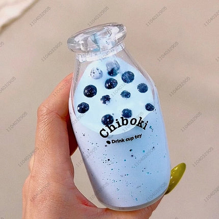 Boba Bottle Stress Ball Squishy Toy Water Bottle Fidget Toys ASMR Sensory Novelty Toys For Kids and Adults Anti Stress Relief