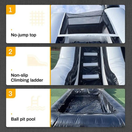 Commercial backyard inflatable water slide for kids bounce house inflatable water climbing slide kids playground