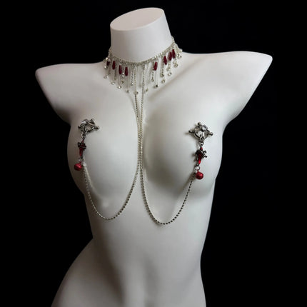 Tassel Bell Nipple Clamp Collar Set BDSM Training 5 Styles Available Sexy Women's Accessories Erotic Body Chains Adult Sex Toys