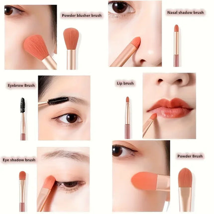 Salim Salim Salim bag with makeup mini brush 8 kinds pmore