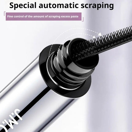 3D Curling Eyelash Mascara,Slim Brush Mascara, Waterproof Tube Mascara Lash-Lifting Long Lasting No Clumping Defined Lashes
