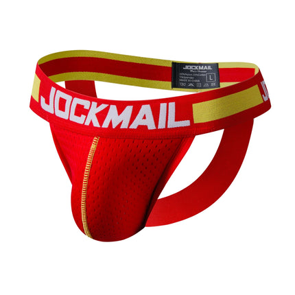 Breathable Jockstrap Men Thong Sexy Underwear Men Brief Gay Male Panties Penis Pouch G String Bikini Sissy Mesh Underpants