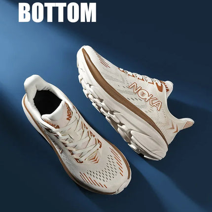 Men's Running Shoes Jogging Breathable Mesh Cushioning Non-Slip Outdoor Luxury shoes Couple Trainer Race Sneakers Off-road Shoes