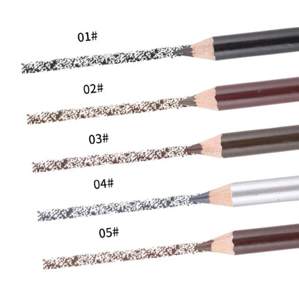 7 Colors Leopard Double Head Eyebrow Pencil Waterproof Long Lasting Brow Definer with Brush Natural Easy To Color Eye Makeup