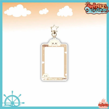 Aniteez Card Holder Keychain Keyring  Acrylic Characters Photocard Sleeves Hongjoong Seonghwa Yunho Yeosang Keychain