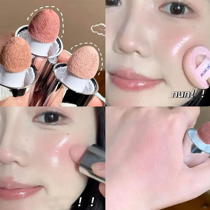 Velvet Liquid Blush Makeup, Natural Low-Saturation Matte Finish, Korean Style Cheek Tint For A Flawless & Bright Complexion