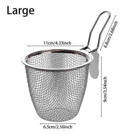Mesh Strainer Spoon Wall-mounted Frying Filter Basket Spicy Hot Pot Korean Noodles Scoop Kitchen Tableware Cooking Utensils