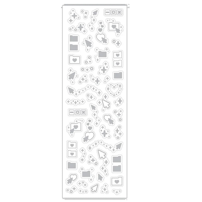 1PCS New Cute Kawaii Deco Stickers Korean Stickers Photocard Decor Kpop Decorative Toploader Scrapbooking Stickers Y 2k Samll