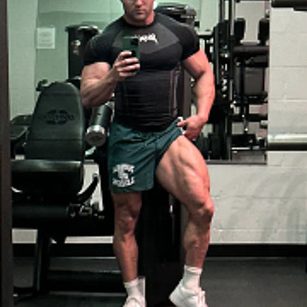 New Men Gym T-shirt High elasticity bodybuilding fitness quick dry short sleeve men's sports Casual tops trend running T-shirt