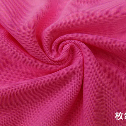 Pure Pique Fabric Classic Comfort Mesh Spring Summer Collar Polo T-Shirt Breathable Designer Knit Clothing DIY Material