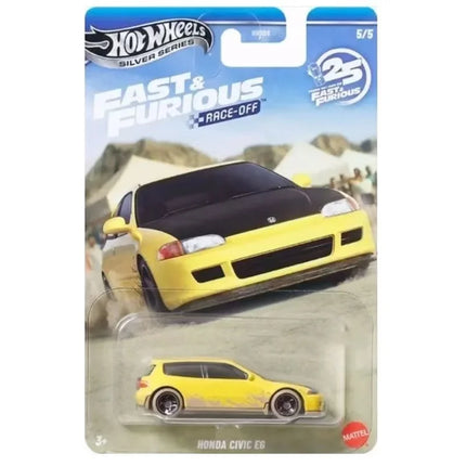 2026 New Hot Wheels Hnr88 Silver Series 25Th Fast & Furious Tokyo Drift Set Nissan/Monter Carlo/Road Runner 1:64 Diecast Car Model Authentic Holiday Birthday Gift