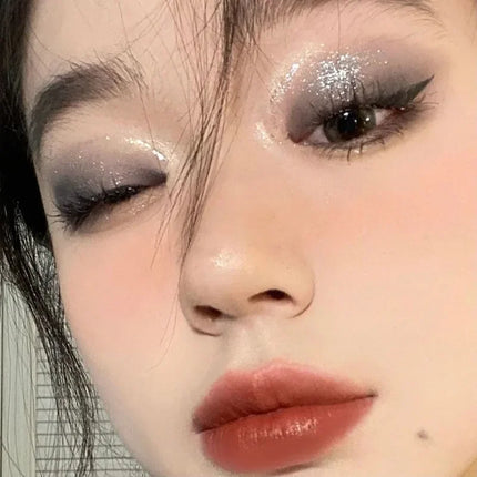 Punk Smoked Black Gray 9 Color Eyeshadow Makeup Palette Dark Color Pressed Glitter for Eyes Shadow Pigment Powder Cosmetics