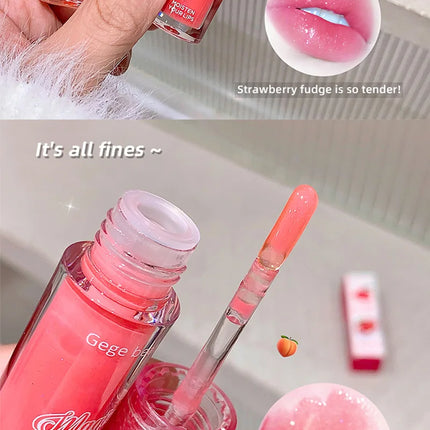 Fruit extract moisturizing lip balm water-shining mirror moisturizing and moisturizing autumn and winter lipstick base lip gloss