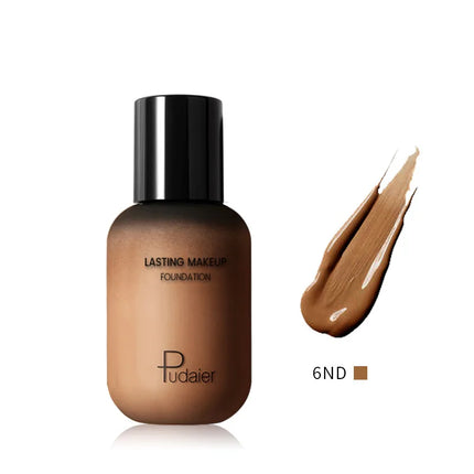 Wheat Color Liquid Foundation European And American Makeup Base Tanning Yellow Black Skin Waterproof White Foundation Cosplay