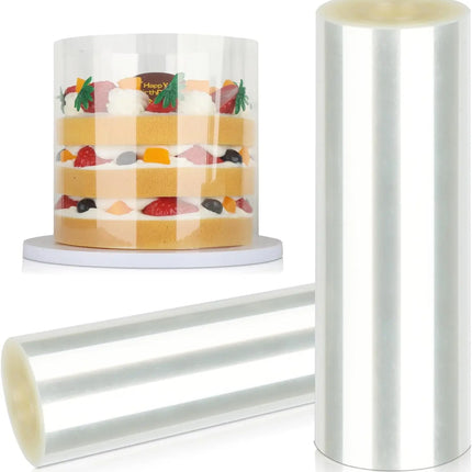 10m/Roll Transparent Acetate Surround Film For Cakes 6cm 8cm 10cm 12cm 15cm 20cm Acetate Cake Collar Decor