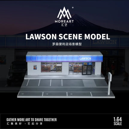 MoreArt 1:64 Diecast Car Display Scene Model DIY Assembly Street View Garage Diorama Gift Collection