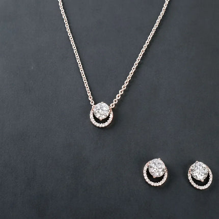 925 Silver Moon Earrings&Necklace Sets Infinity Heart Earring &Necklace S925 For Women Popular Engagement Jewelry Gift