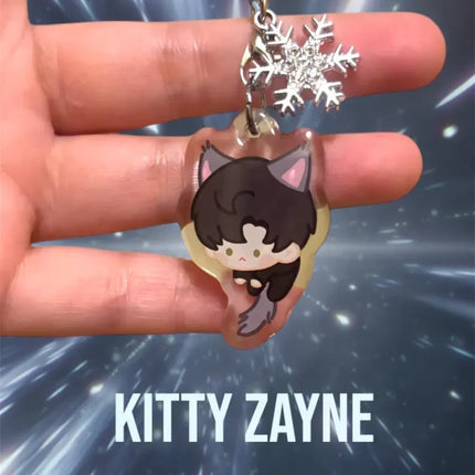 Love and Deepspace cute kitty Xavier, Zayne, Rafayel, Sylus, Caleb cute mini charm keychain