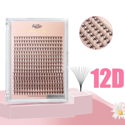 Goddess Premade Volume Fans 4D 5D 6D 7D 8D 10D 12D 14D 16D 20D Individual Lashes Extension Pointy Stem 320 Fans  Faux Mink