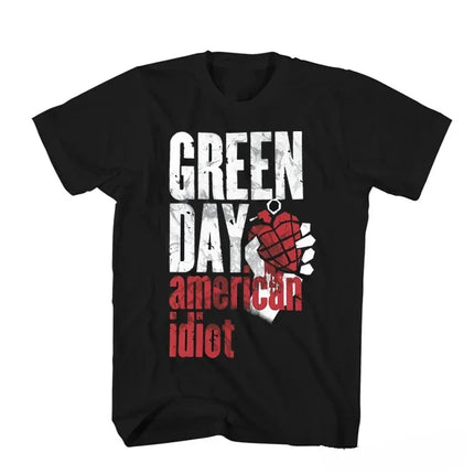 Summer Vintage New Green Day Green Day Band Rock Short Sleeve  Punk  Clothes Classic T-Shirt  Womens